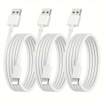 1tk/3tk/5tk 2m Kiire Laadimine Lightning Kaablid iPhoneile, 3 pakuotės &ndash; 6,6 pėdos (2 m)