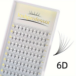 &Uuml;ks Paar Loodusliku V&auml;ljan&auml;gemisega Vale Ripsmed - 0.05mm Paks C/D Koolutus - Valmiskomplekt Mahulised Ripsmelehvikud 3D/4D/5D/6D/8D/10D/12D, 6D
