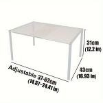 Reguleeritav Metallist Kapi Korraldaja - Laiendatavad Garderoobi Jagajad T&otilde;husa Ladustamise jaoks, L37-62cm, P43cm, A31cm
