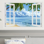 3D V&otilde;lts Akna Seinakleebis, Dekoratiivne PVC 59.99cm x 39.98cm