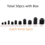 50-200tk Must/Roostevaba Teras Allen Tasku Kuuskant Komplektiga Komplekt + Kast, Juoda