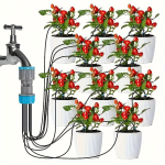 Tilga Niisutuskomplekt, Taimede Kasta Seadmed, 10 Tilgutit Mikro Niisutuss&uuml;steem 3/4 Adapteriga V&auml;ikesele Aiale.
