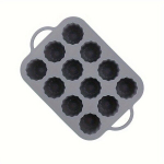 1 tk, Canele Vormi, 12 Silikoonvormi, Lillekujuline Pudingivorm, Prantsuse Magustoit Vorm, K&uuml;psetustarvikud., Hall