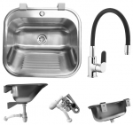 AQUA HEATING KAMBER/VALAMU PESURUUM/AED/GARAAŽ ROOSTEVABA TERAS SATIIN/MATT/HARJATUD 55x50x21cm RIIULIGA AUGUGA + VEEKRAAN FLEX