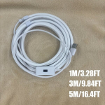 USB-toitega LED-ribavalgustid k&auml;sisensoriga - 5m soe valge neon, silikoonliim tagak&uuml;lg lihtsaks paigaldamiseks., Baltas