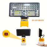 DEWALT 20V LED t&ouml;&ouml;valgus, 90W, kaasaskantav, laadimisportidega, 1 PC, BE BATERIJAS