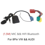 Auto Bluetooth AUX Handsfree 8 Pin Adapter A2DP Music Audio Kaabel Audi A2 A3 8L 8P A4 B5-B7 A6 4B A8 4D VW Skoda Seat jaoks
