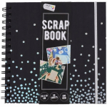 SCRAPBOOKING ALBUM dekoratiivne must 20 x 20 cm 50 kaarti 200 GSM