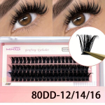 60 tk Ripsmetutikud 50D/60D/80D DIY Ripsmepikendused DD Koolutus Maht Pehmed Ripsmetutikud Vale Ripsmed 12/14/16mm., 80D-DD garbanos