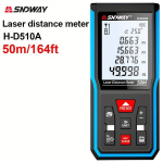 Kaasaskantav Sndway K&otilde;rgt&auml;psusega Laserkaugusm&otilde;&otilde;tja - K&auml;sitsi Kaugusm&otilde;&otilde;tur Aku ja USB Laetav, 50m/164ft