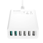 Reisilaadija BlitzWolf BW-S15 6 x USB / 60W / 4.8A / Quick Charge 3.0, valge