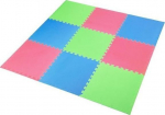Kaitsev p&otilde;randamatt One Fitness 60x60x1 cm, 9 tk, roheline/sinine