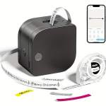Etiketiprinter, Phomemo P12 PRO Laetav Etiketiprinter Seade Lindiga, Mini Termiline Etiketiprinter Kodukontorisse. , Juoda
