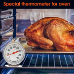 Roostevabast Terasest Ahi Termomeeter, Suur Ketas, 0-400&deg;C Vahemik.
