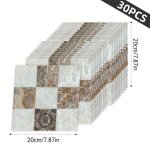 30 tk, Isekleepuvad Seinalaadid, Plastikust Mosaiik Koori Ja Kleep Backsplash, DIY K&ouml;&ouml;ki, Vannituba, R&otilde;du., 1-709 (30 vnt.)