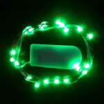 LED haldjatulede jadas, patareitoitel, vasktraadist valgustus., Žalias