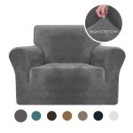1tk Velvetist Elastne Diivanikate, Paksendatud Kaitsekate., pilka