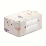 Suur Mahutavus Multi-Funktsionaalne Ladustamiskott K&auml;epidemetega - Tolmukindel Niiskuskindel L&otilde;hnatu Mittekootud Materjal Organiseerija Ilu Spa Varustuse jaoks, Smėlio spalva