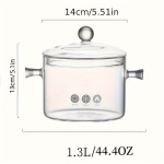 1tk Klaaspott, K&ouml;&ouml;gitarvikud, Kodutarbed, 14.0cm/15.01cm/16.0cm, 1.3l
