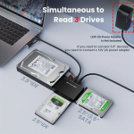 USB 3.0/USB C SATA/IDE 6.35/8.89 Cm K&otilde;vaketta Adapter, Ultra Taastusmuundur Universaalne K&otilde;vaketta Adapter Komplekt