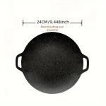 Premium Korea BBQ Grill - Kleepumisvastane Malmpann Koduseks ja V&auml;litingimustes K&uuml;psetamiseks, 24cm
