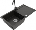 Graniidist k&ouml;&ouml;givalamu Mexen Leo koos segisti ja sifooniga, Metallic black/gold+Black