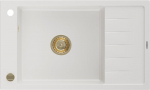 Graniidist k&ouml;&ouml;givalamu Mexen Elias koos sifooniga, White+Gold, 795 x 480 mm