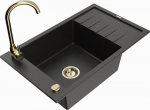 Graniidist k&ouml;&ouml;givalamu Mexen Elias koos segisti ja sifooniga, Metallic black/silver+Gold