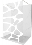 Walk-in du&scaron;isein Mexen Kioto, Brushed nickel, valge muster, 120 x 200 cm