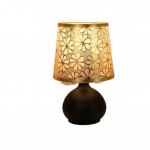 Kaasaegne P&otilde;hjamaade Retro-Laua Lamp Lillelise Mustriga