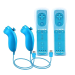 M&auml;ngukonsool Juhtmevaba puldiga paar Nunchukiga Wii konsoolile - Motion Plus m&auml;ngupult - Sinine - 2 komplekti