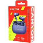 Canyon TWS-10 On Go 10 ANC True Wireless Bluetooth in-ear headphones charging station in cassette purple