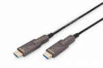 Digitus HDMI-HDMI Eemaldatavate Pistikute Kaabel 15m Ultra HD 4K, Must