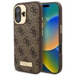 Guess 4G logo MagSafe iPhone 16 Plus &uuml;mbris - pruun