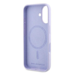Karl Lagerfeld KLHMP16SSCMKCRHU iPhone 16 6.1" fioletowy|purple hardcase Silicone Karl&Choupette Ring MagSafe