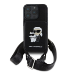 Coque Cordon - KARL LAGERFELD - iPhone 16 Pro - Must - Saffiano Nahk - Elegants ja Praktiline