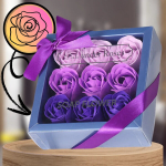 L&otilde;hnavad lillad dekoratiivsed seebiroosid, 9 tk