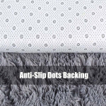 Vaibad, Shaggy elutoa vaip &ndash; suur pestav libisemiskindel valge vaip (50x160cm)