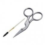 Brow Shaping Scissors & Brush Stainless Steel - Nůžky a kart&aacute;ček na oboč&iacute;