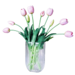 WAKISAKI kunsttulbid, notsu roosa, 10 tk.