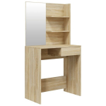 peegliga tualettlaud，Meikitool, Sonoma tamm, 74,5 x 40 x 141 cm CFE90324