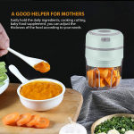 Mikserid ja hakkijad, mini k&uuml;&uuml;slauguhakkija &ndash; kaasaskantav juhtmevaba k&ouml;&ouml;gikombain k&ouml;&ouml;giviljade ja liha jaoks, roheline