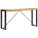 vidaXL konsoollaud, 150 x 35 x 76 cm, toekas mangopuit, Ruda