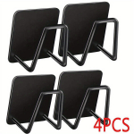 4tk roostevaba teras k&ouml;&ouml;gi ja vannitoa korraldaja komplekt - kraanikausi &auml;ravoolurest, konksudega &scaron;vammialus puhastusvahenditele.