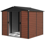 T&ouml;&ouml;riistakuur Outsunny, 4,4 m&sup2;, 240x206x198 cm, pruun