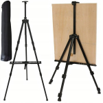 Maalimisriistapuu kokkupandav reguleeritav kompaktne alumiinium + kohver