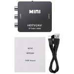 HDTV RCA Konverter AV 3RCA Adapter Vanale TV-le , Juoda