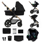 Universaalne jalutusk&auml;ru Kinderkraft Moov 2 XL Air, pure black