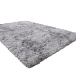 Superpehme Pikk Vaip Elutuppa ja Magamistuppa - Plekkikindel, Kerge, Pestav Pol&uuml;ester Siseruumide Vaip, Hall Ruudukujuline., 47,2x62,9 colio / 120x160 cm