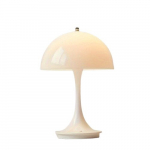 V&auml;ike &Ouml;&ouml;lamp Laualamp, &Ouml;&ouml;kapp, Kaasaegne LED Seene Lamp, Baltas